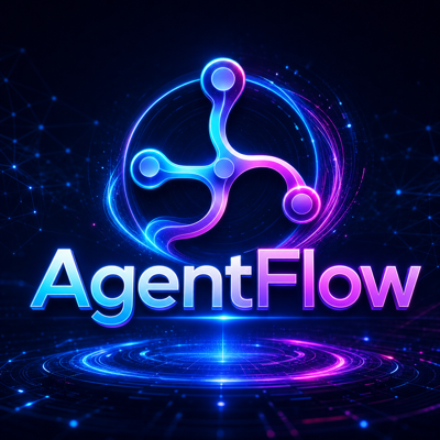 AgentFlow colorful token logo